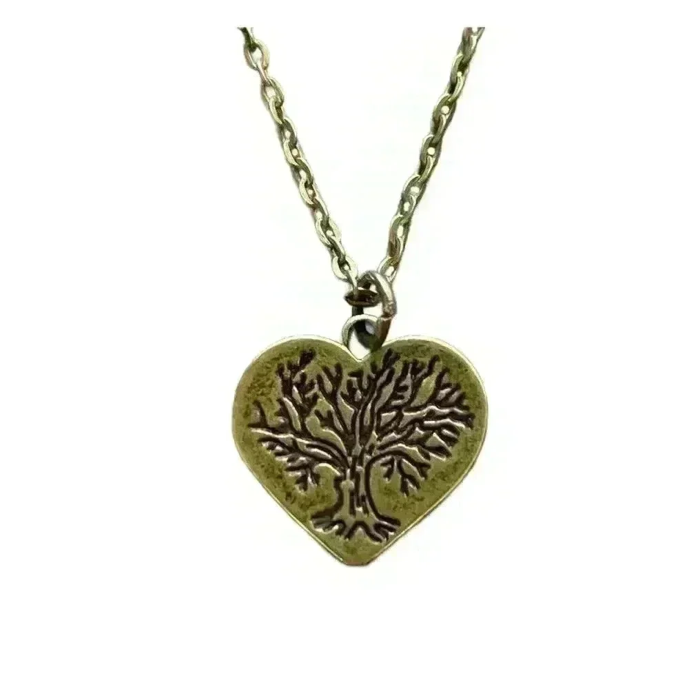 Tree of life necklace quirky heart jewelry - Picture 7 of 10